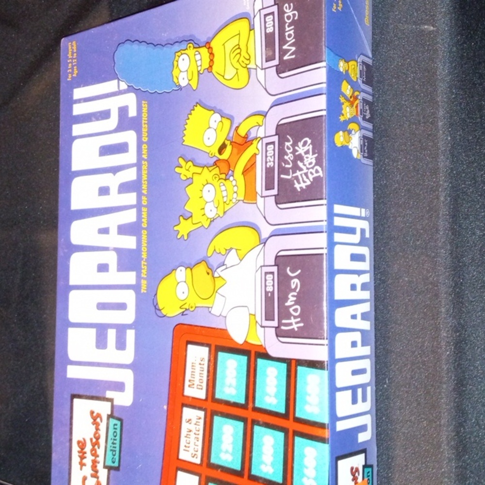 Brand new The Simpsons edition Jeopardy board games